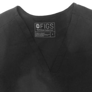 Figs Scrubs Set (Black, Size Small)